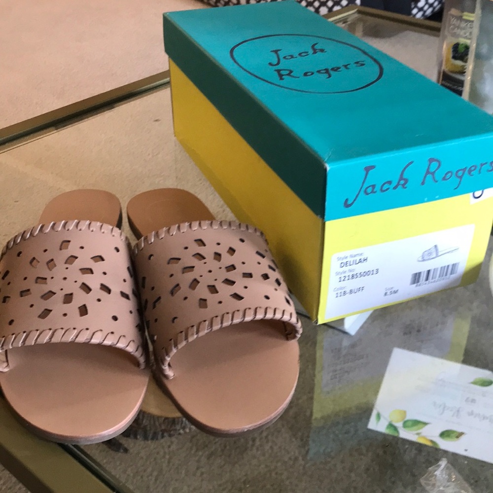 Jack Rogers slip on sandals
